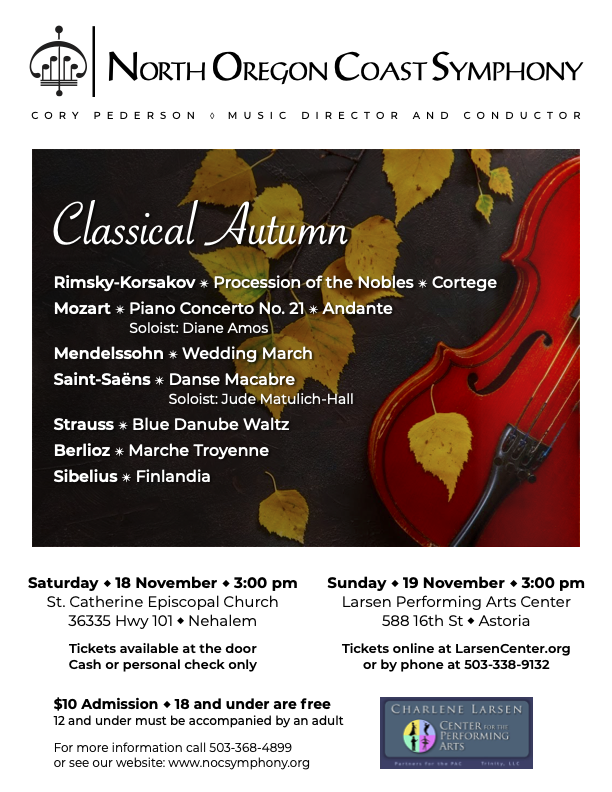 Classical Autumn Concert Manzanita Oregon Visitor Center